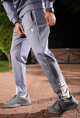 Gambluss Space Blue Momentum Tracksuit | Imported Scuba 4-Way Stretch