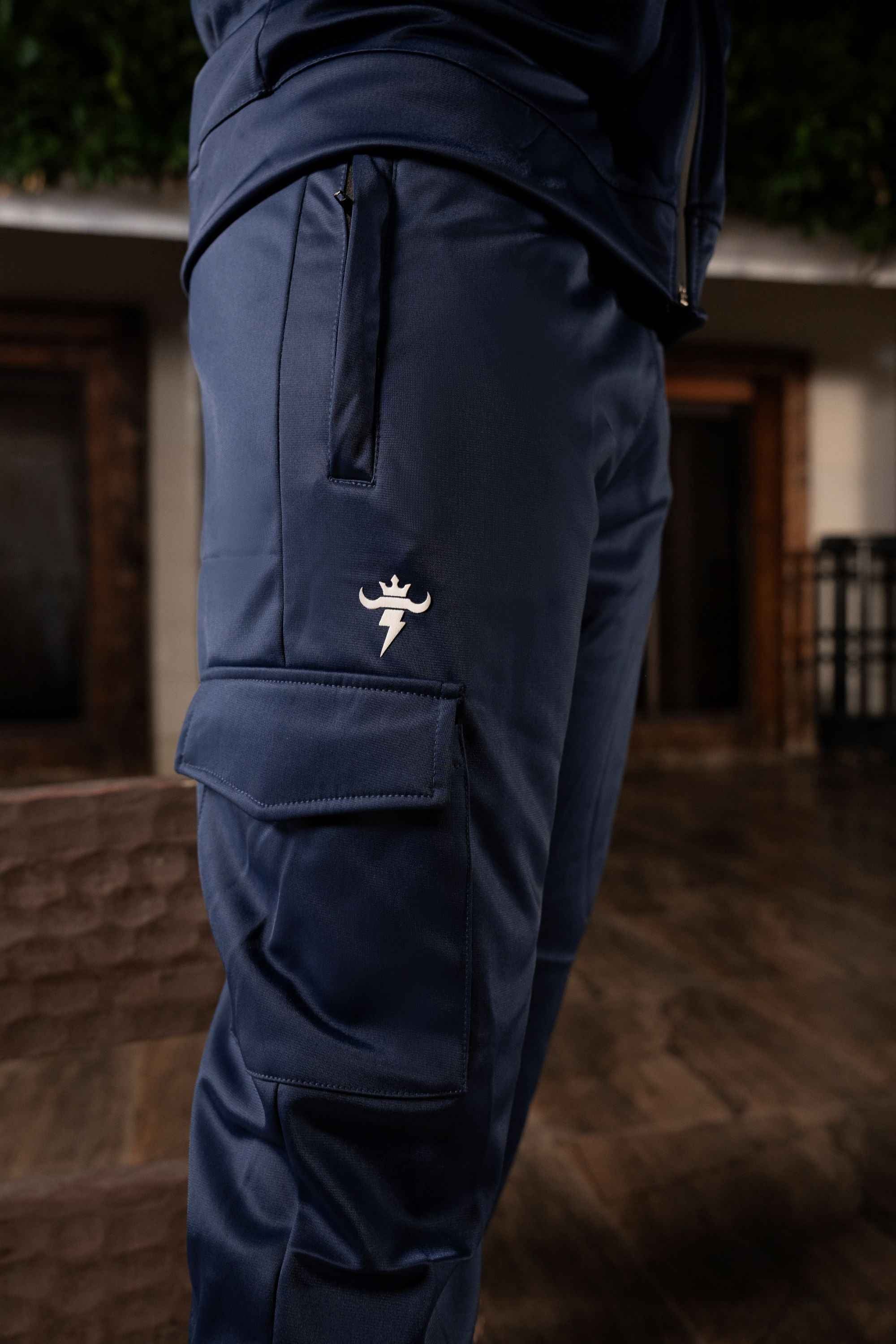 Gambluss Navy Luxe Tracksuit | Imported Tendra Fabric | High-Stretch Warm Tracksuit