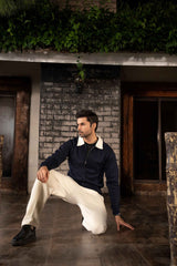 Gam Royal Mist Winter Co-ord Set | Navy