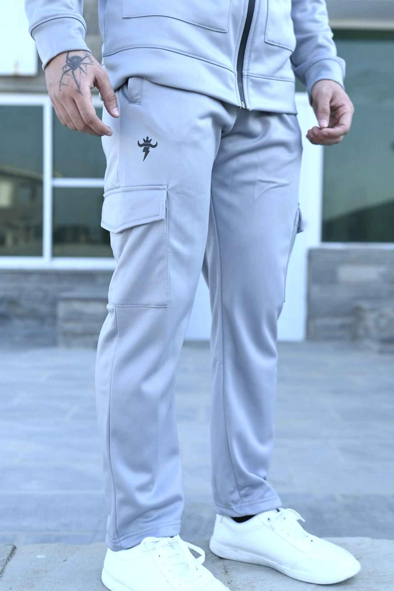 Gam Silver Luxe Tracksuit | Imported Tendra Fabric | High-Stretch Warm Tracksuit