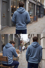 Gambluss Zinc Winter Hoodie – Chain Yarn Fleece 350 GSM with Fur Inner