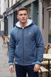 Gambluss Zinc Winter Hoodie – Chain Yarn Fleece 350 GSM with Fur Inner