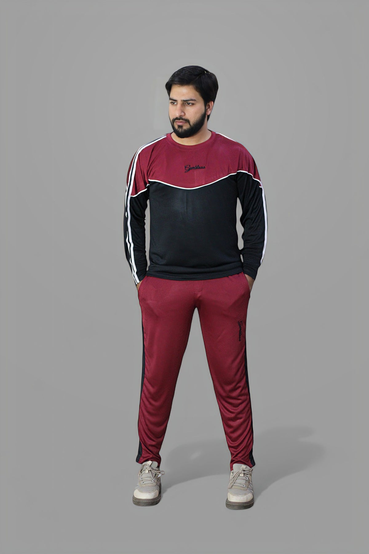 Gambluss Vezel Fall Tracksuit-Maroon