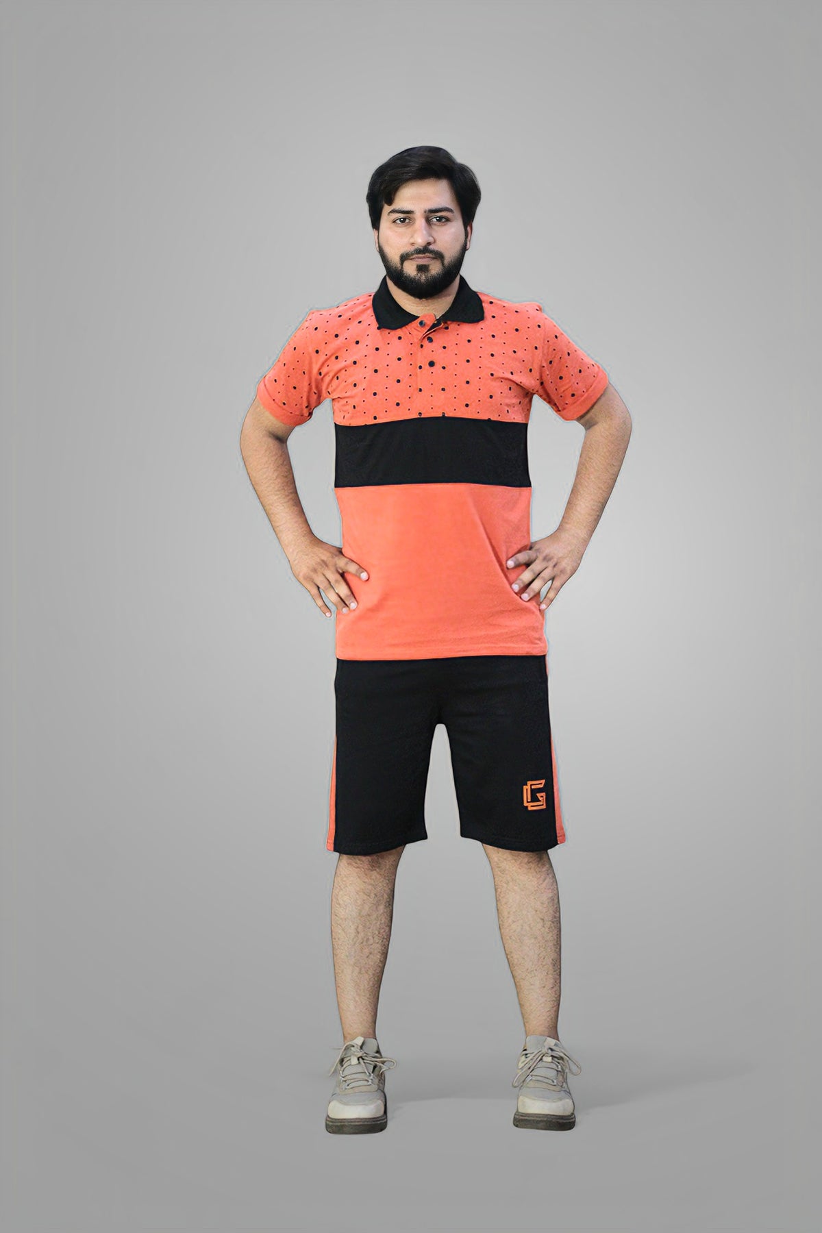 Gambluss Oxigen Cotton Twinset-coral