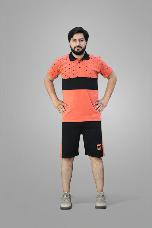 Gambluss Oxigen Cotton Twinset-coral