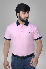 Gambluss plain Pique Polo- Blushing