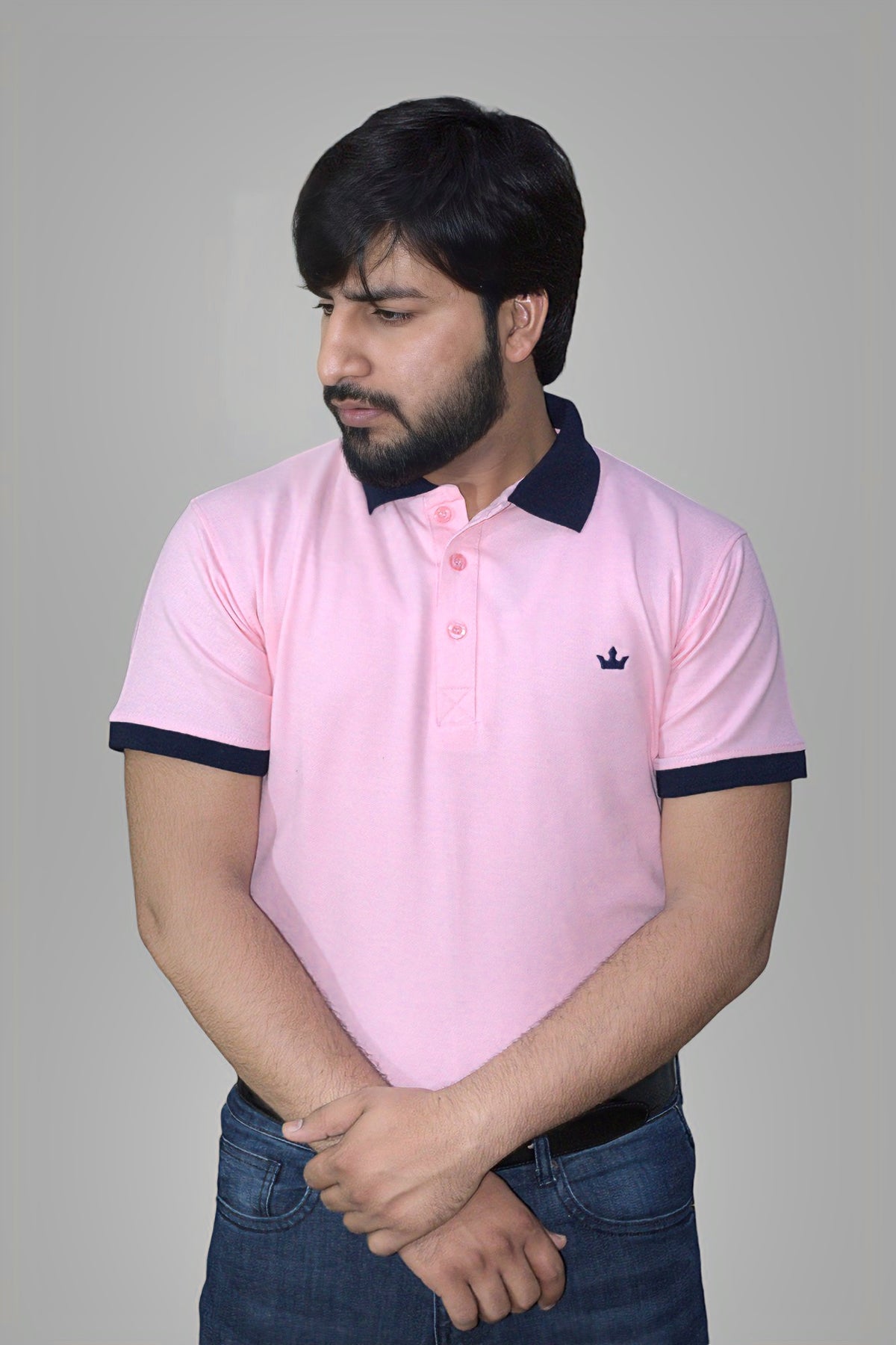 Gambluss plain Pique Polo- Blushing