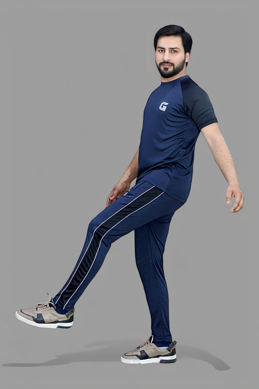 Gambluss Unisex Raglan Sleeve Tracksuit-Navy