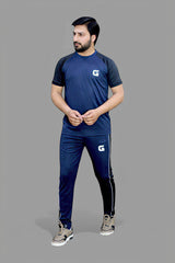 Gambluss Unisex Raglan Sleeve Tracksuit-Navy