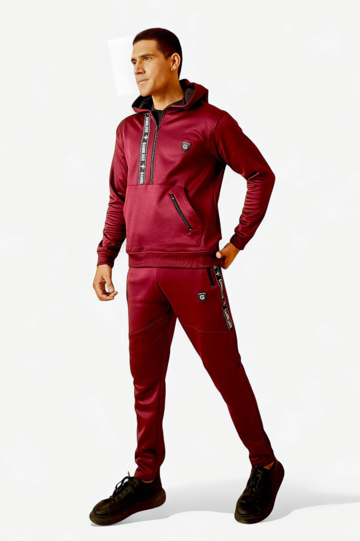 Gambluss Rocco Sports Tracksuit- Burgundy