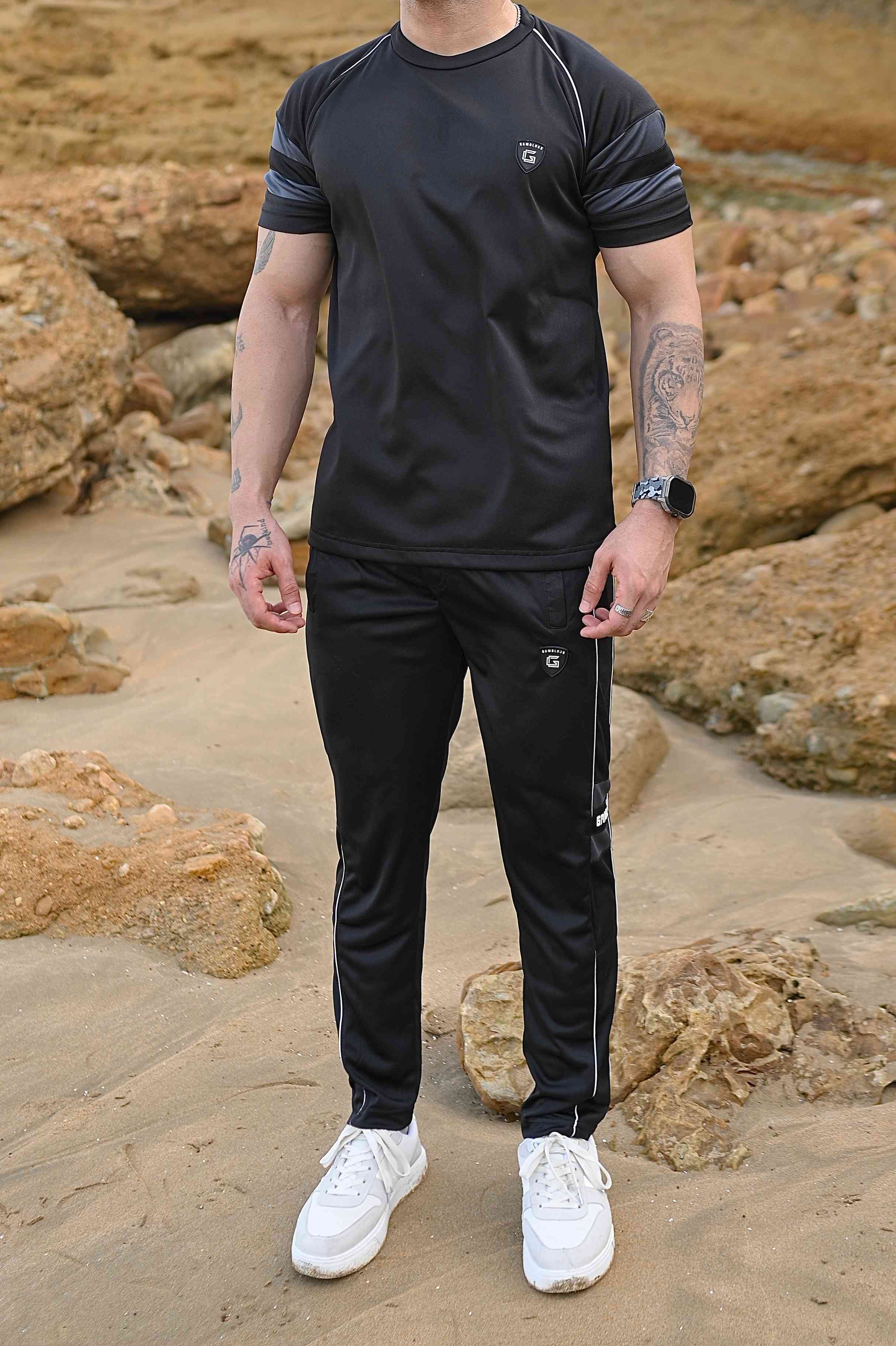 Gambluss Power-flex Quickdry Tracksuit-Black