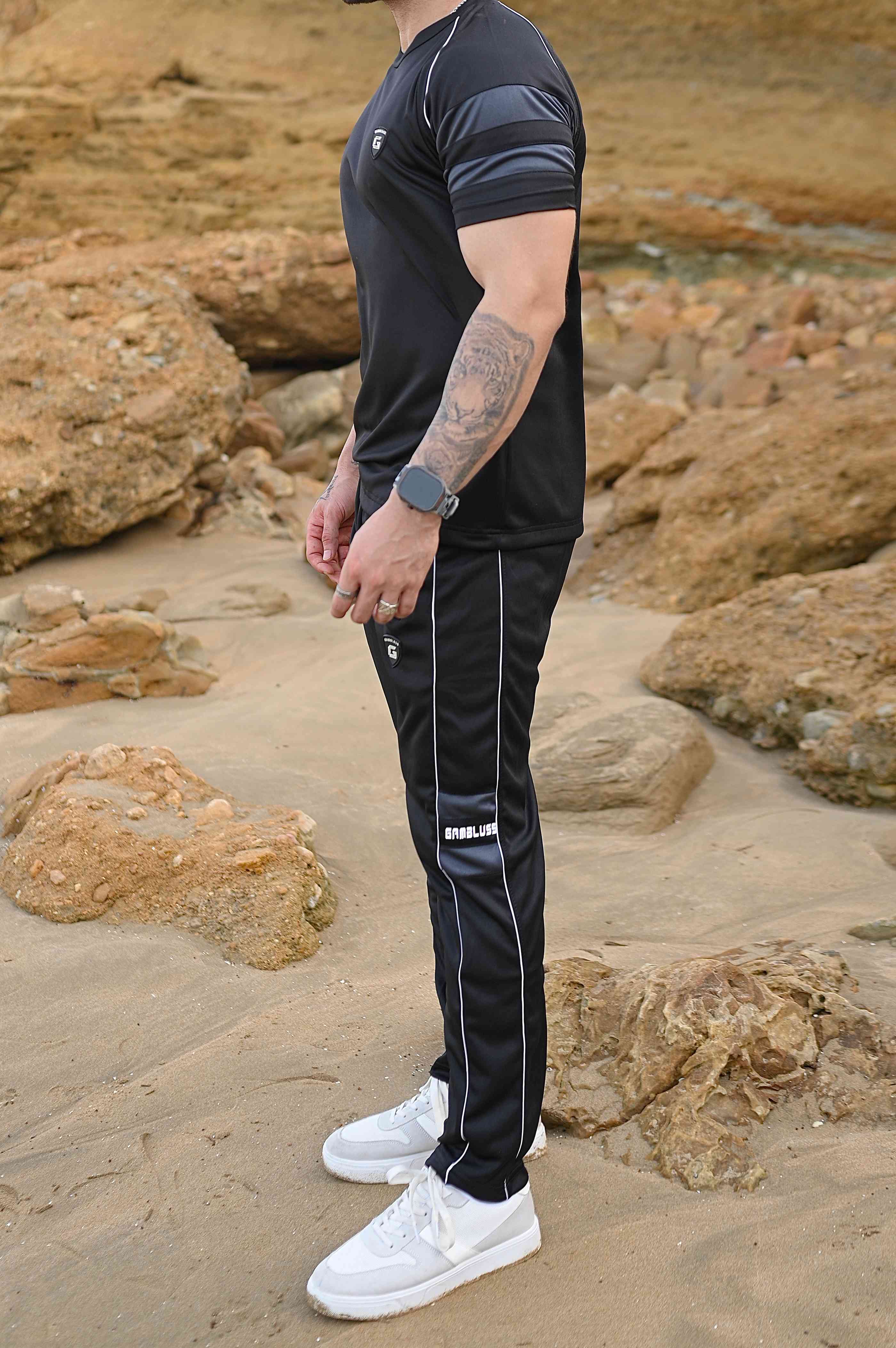 Gambluss Power-flex Quickdry Tracksuit-Black