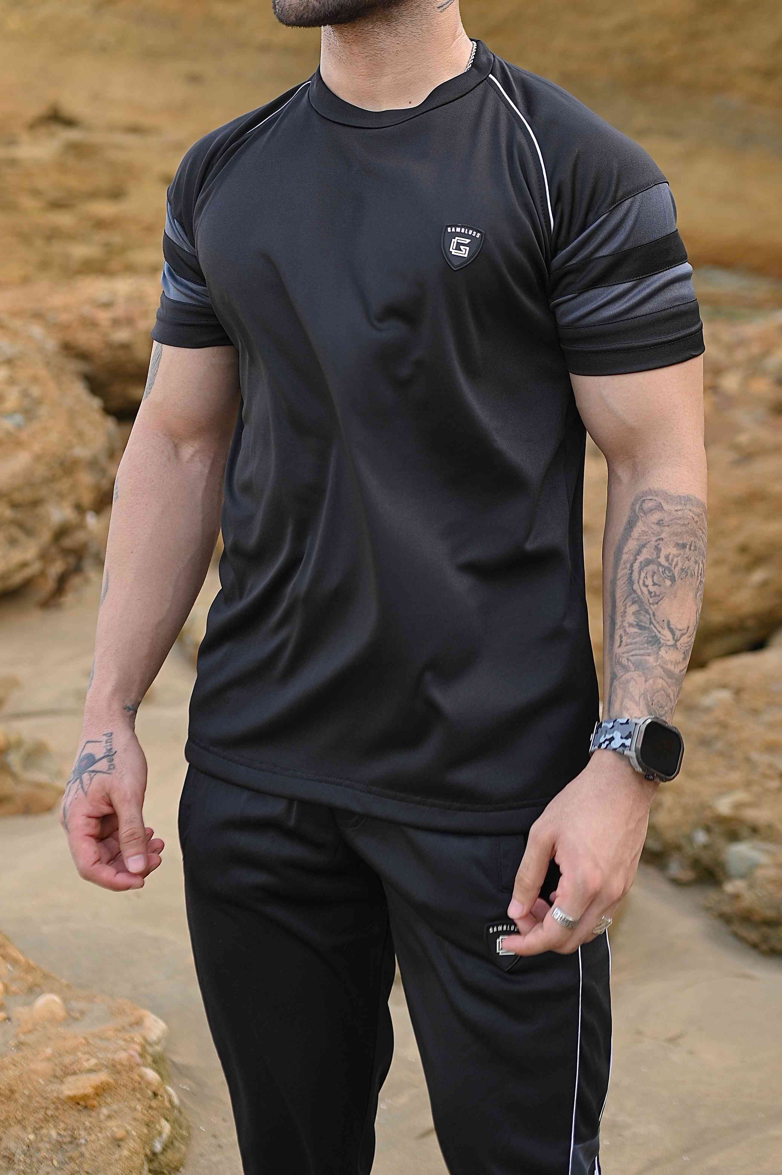 Gambluss Power-flex Quickdry Tracksuit-Black