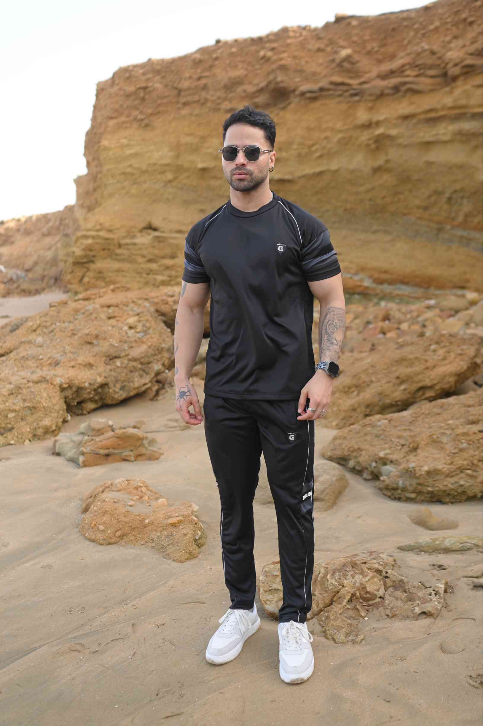 Gambluss Power-flex Quickdry Tracksuit-Black
