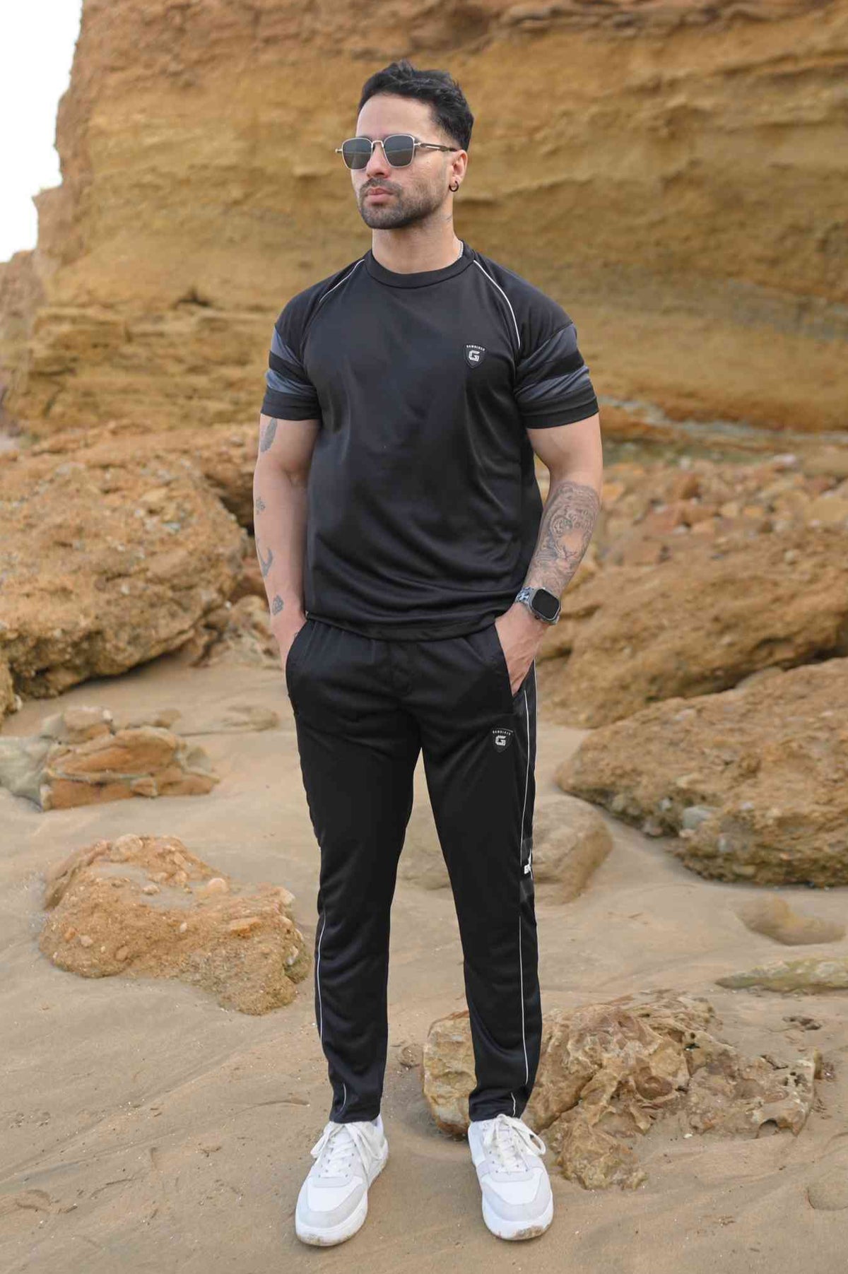 Gambluss Power-flex Quickdry Tracksuit-Black