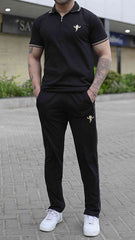 Gentlemen Golden Edition Cotton Twinset-Black