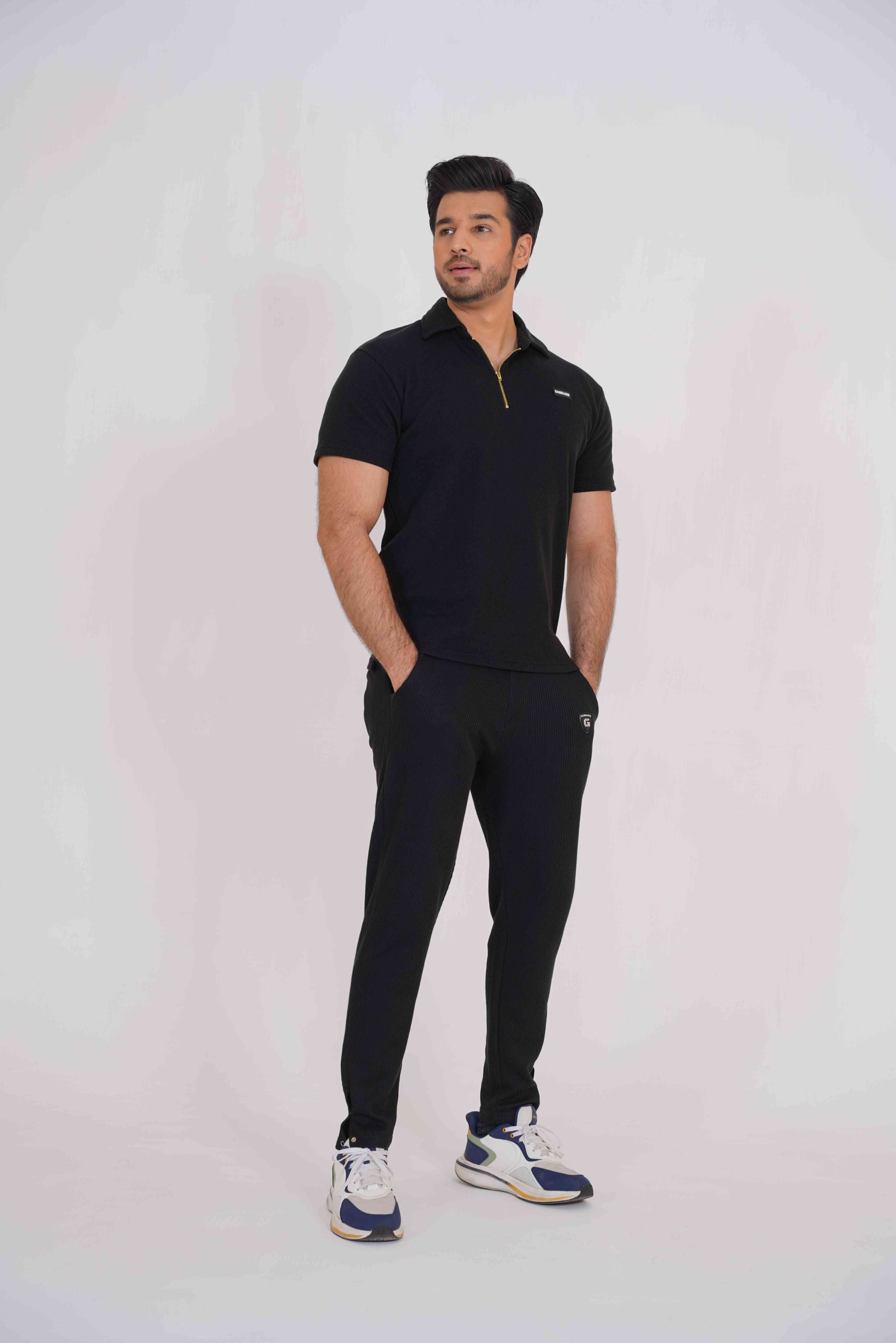 Gambluss Thermal knit-down Summer Tracksuit – Black