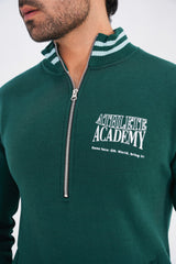 Iconic Cotton Fleece Tracksuit-Green