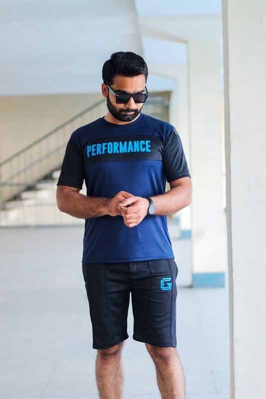 Gambluss billionaire Performance wear Twinset- Navy – Dry Fit