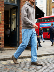 Gambluss Designer Relaxed-Fit Pant- Light Blue