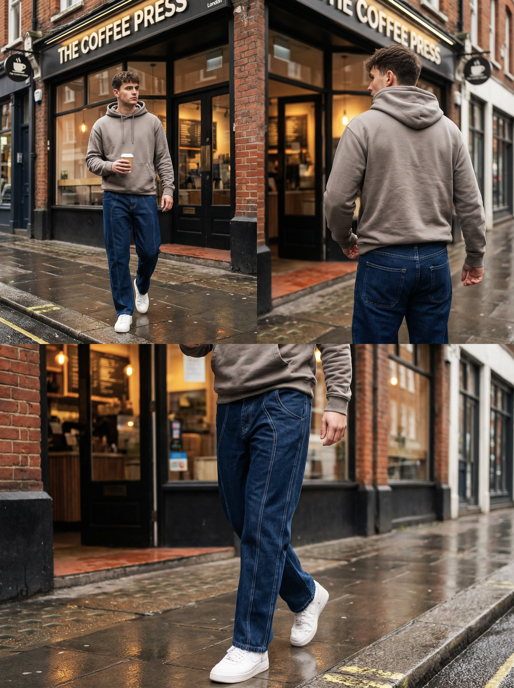 Gambluss Designer Relaxed-Fit Pant- Dark Navy