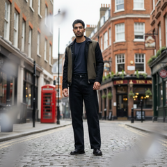 Gambluss Relaxed-Fit Pleated Pant - Black