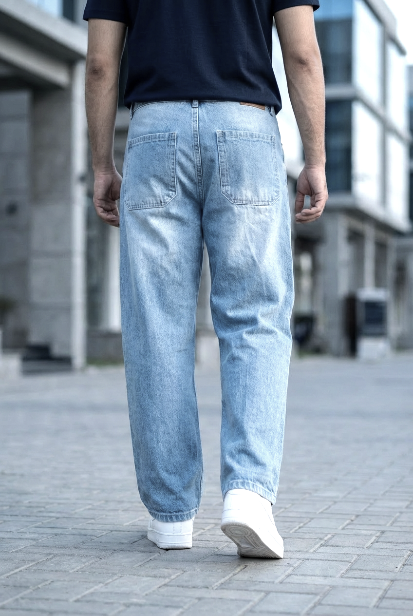 Gambluss Essential Relaxed-Fit Pant- ice blue