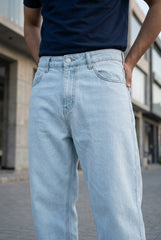Gambluss Essential Relaxed-Fit Pant- ice blue