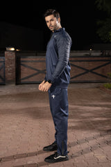 Premium Hybrid Quilted Tracksuit-Navy