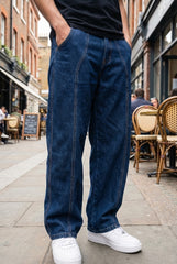 Gambluss Designer Relaxed-Fit Pant- Navy Blue - Gambluss Wardrobe