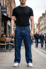 Gambluss Designer Relaxed-Fit Pant- Navy Blue - Gambluss Wardrobe