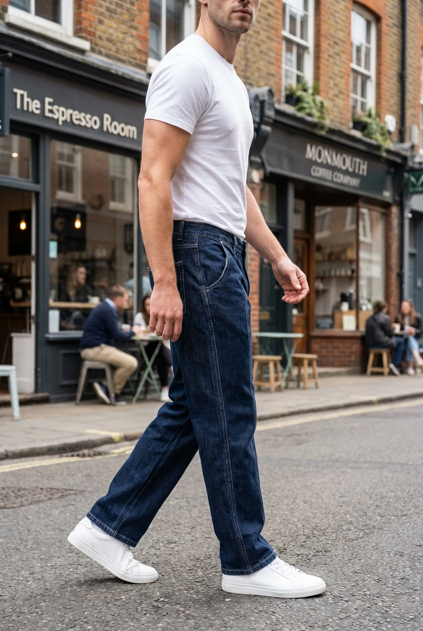 Gambluss Designer Relaxed-Fit Pant- Dark Navy - Gambluss Wardrobe