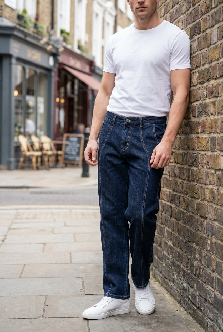 Gambluss Designer Relaxed-Fit Pant- Dark Navy - Gambluss Wardrobe