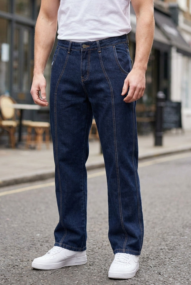 Gambluss Designer Relaxed-Fit Pant- Dark Navy - Gambluss Wardrobe