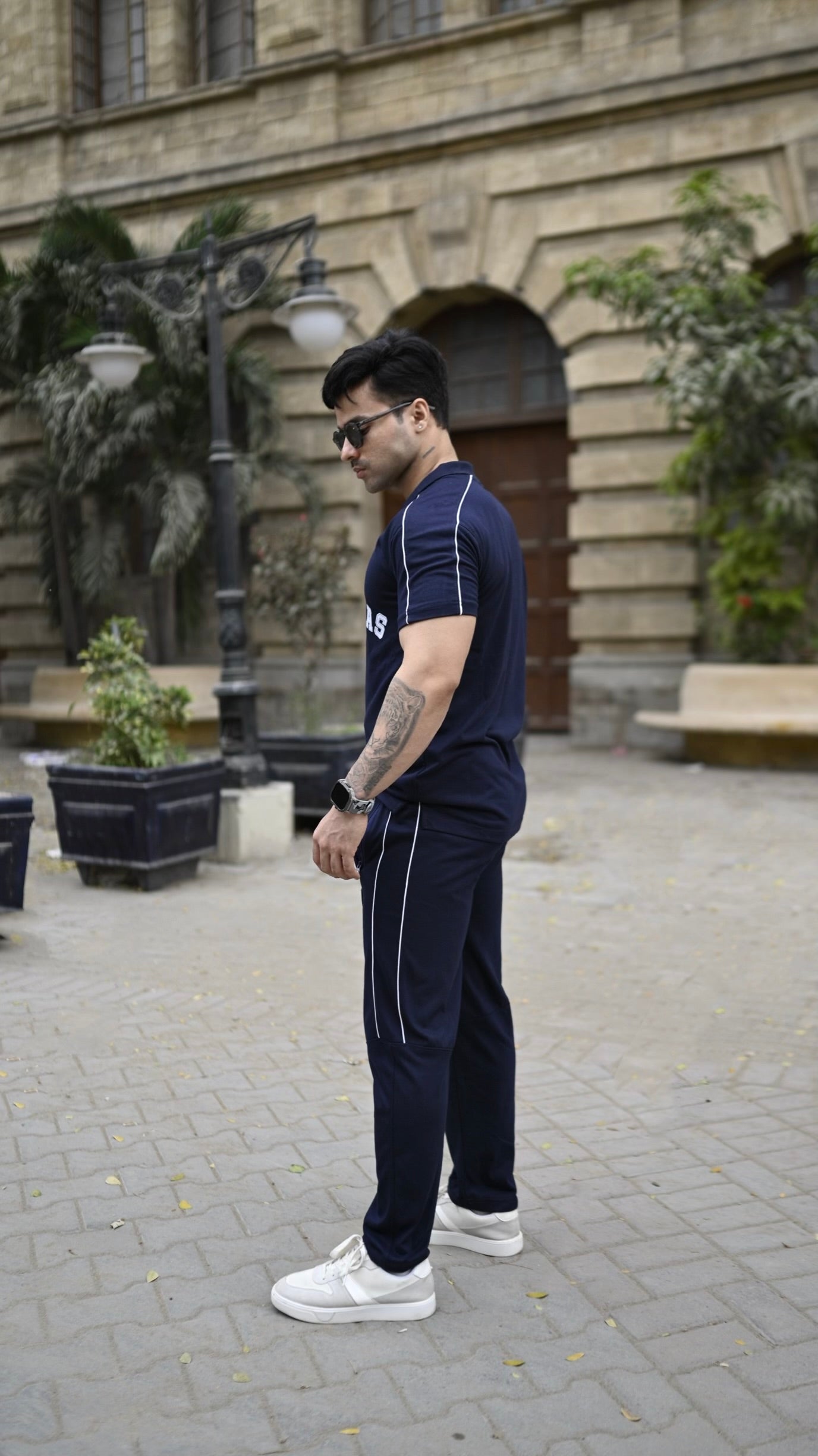 Gambluss Las-Vegas Cotton Twinset- Navy