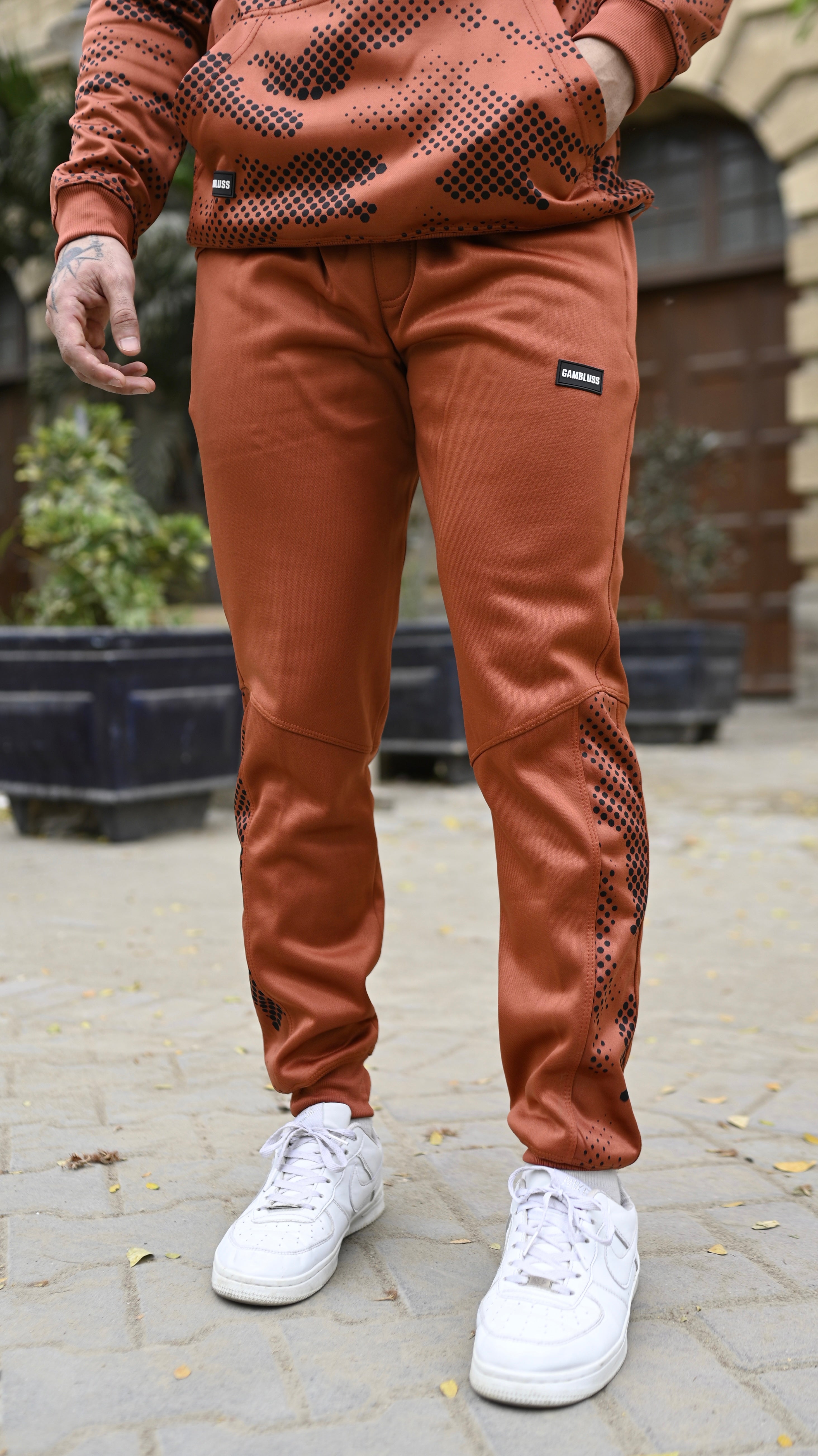 Premium Sublime-Camo Tracksuit- Brick Red