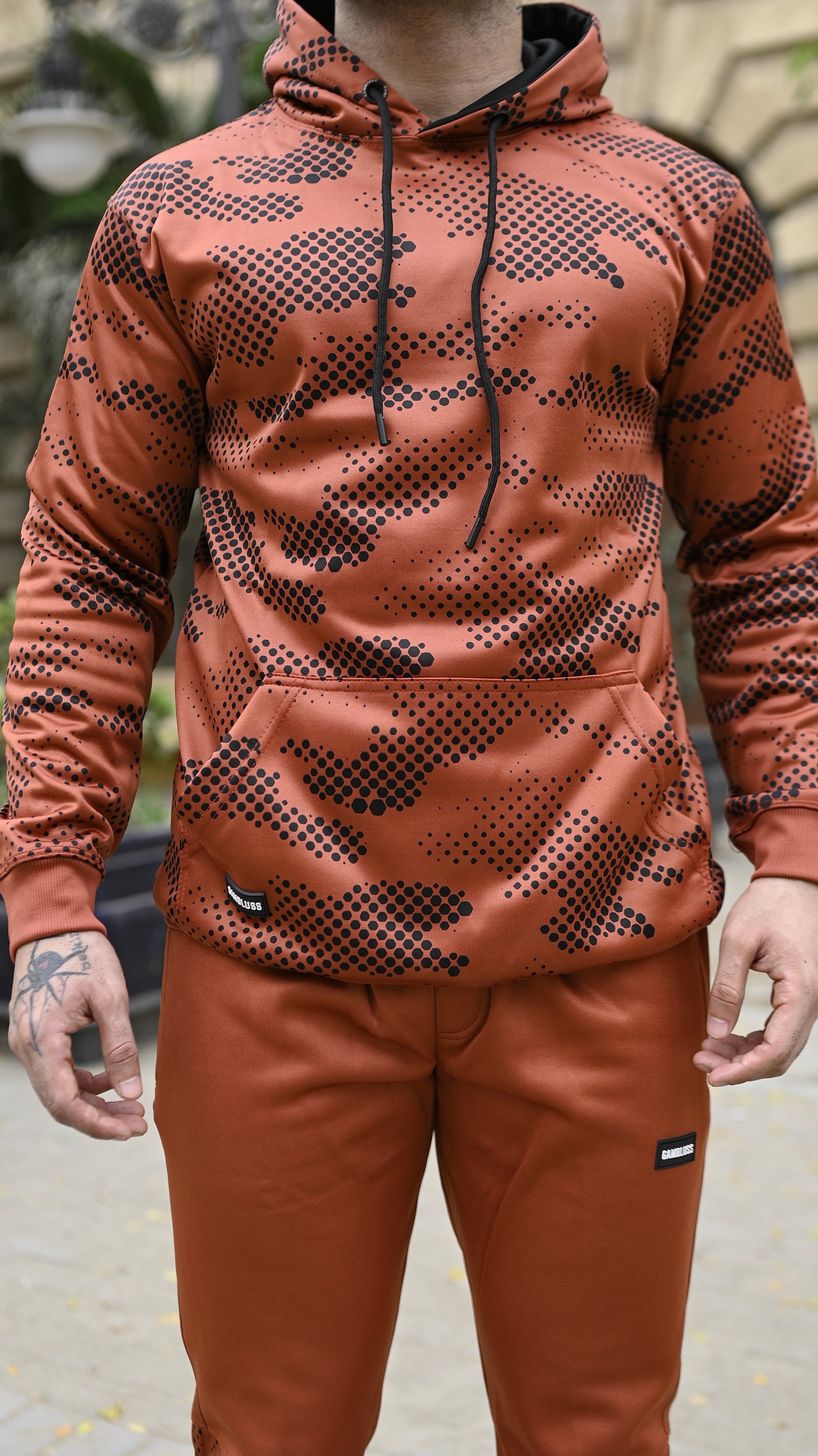 Premium Sublime-Camo Tracksuit- Brick Red
