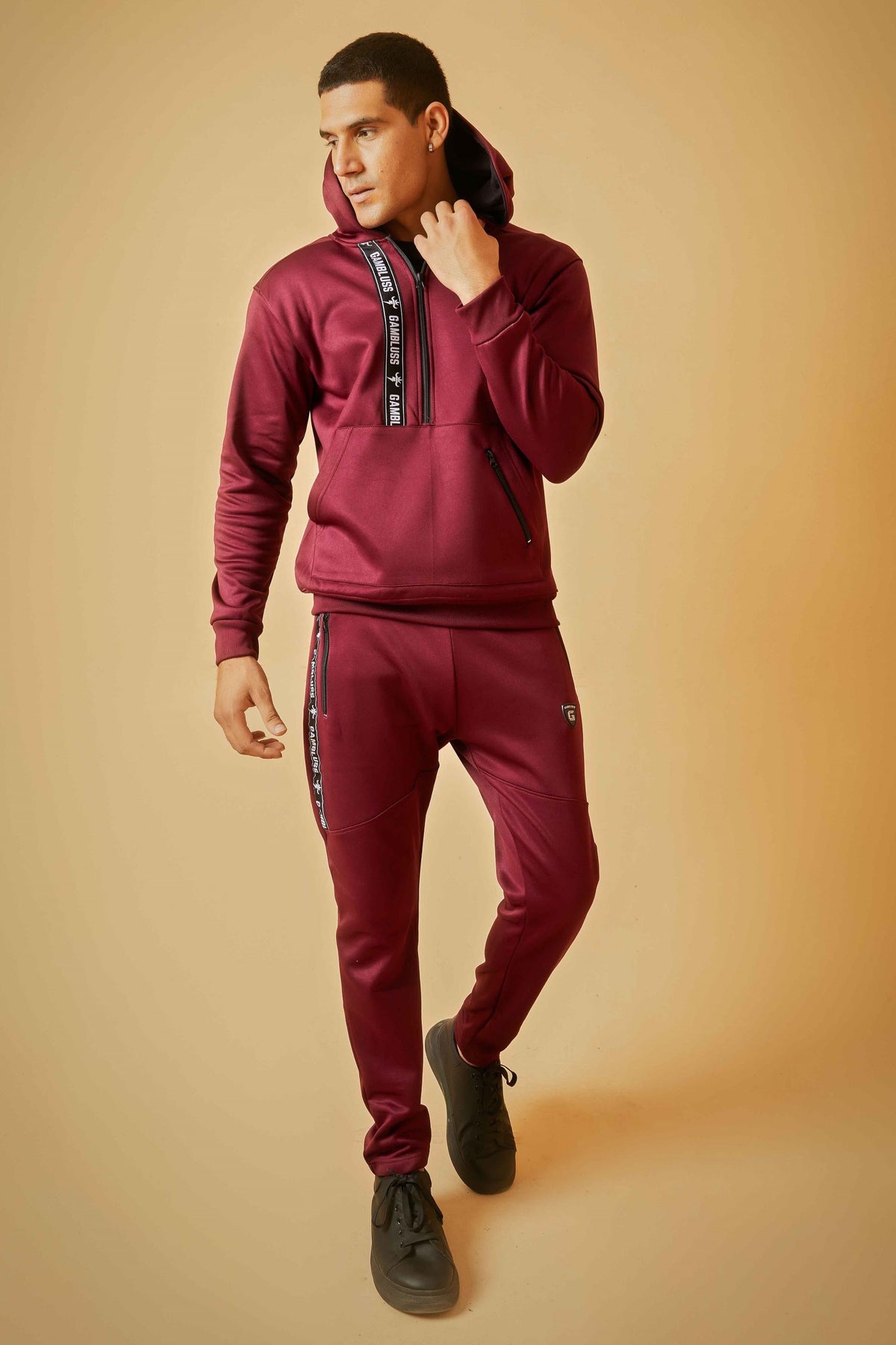 Gambluss Rocco Sports Tracksuit- Burgundy