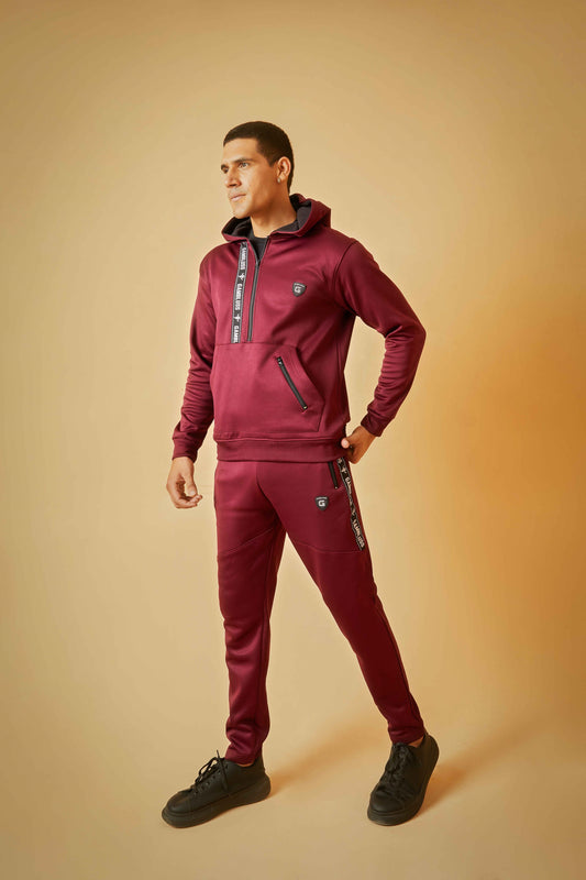 Gambluss Rocco Sports Tracksuit- Burgundy