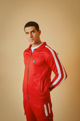 Cargo Sports Tracksuit-Red