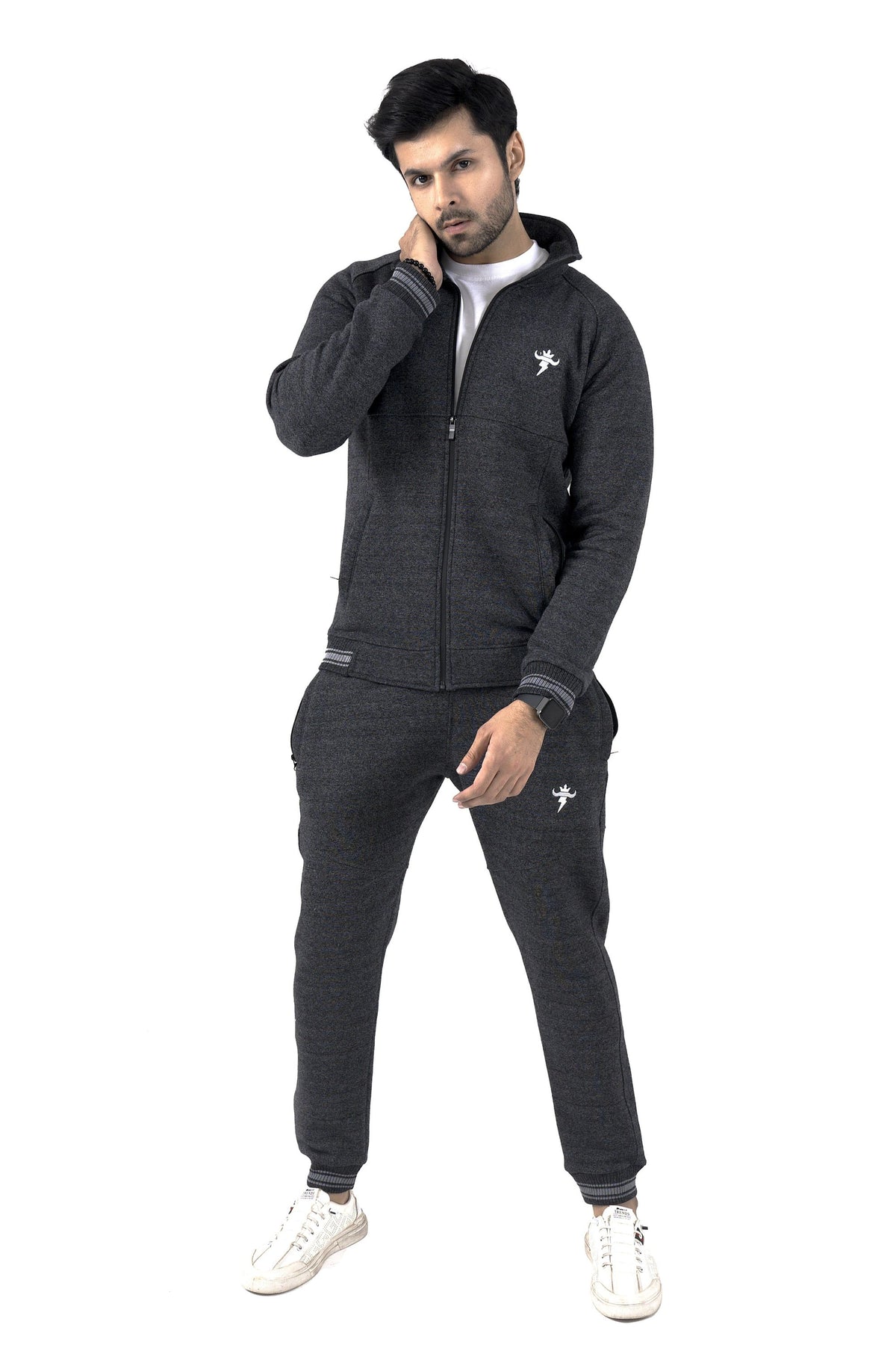Vivid Essential Winter Tracksuit -Granite