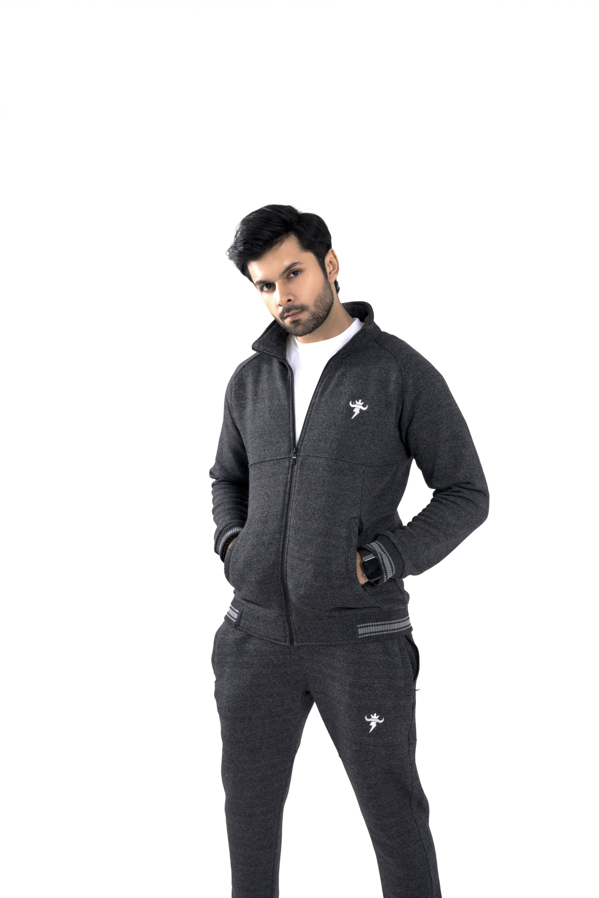 Vivid Essential Winter Tracksuit -Granite