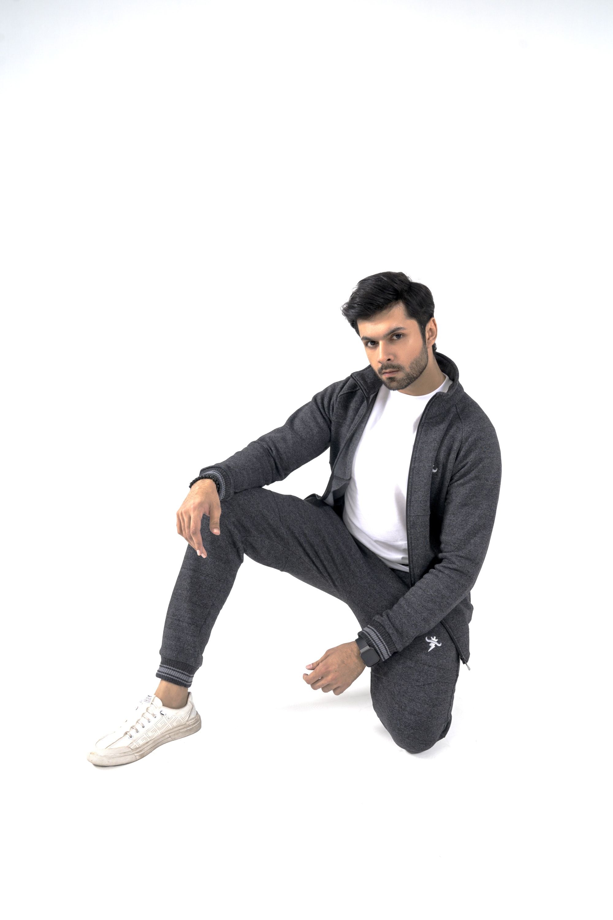 Vivid Essential Winter Tracksuit -Granite