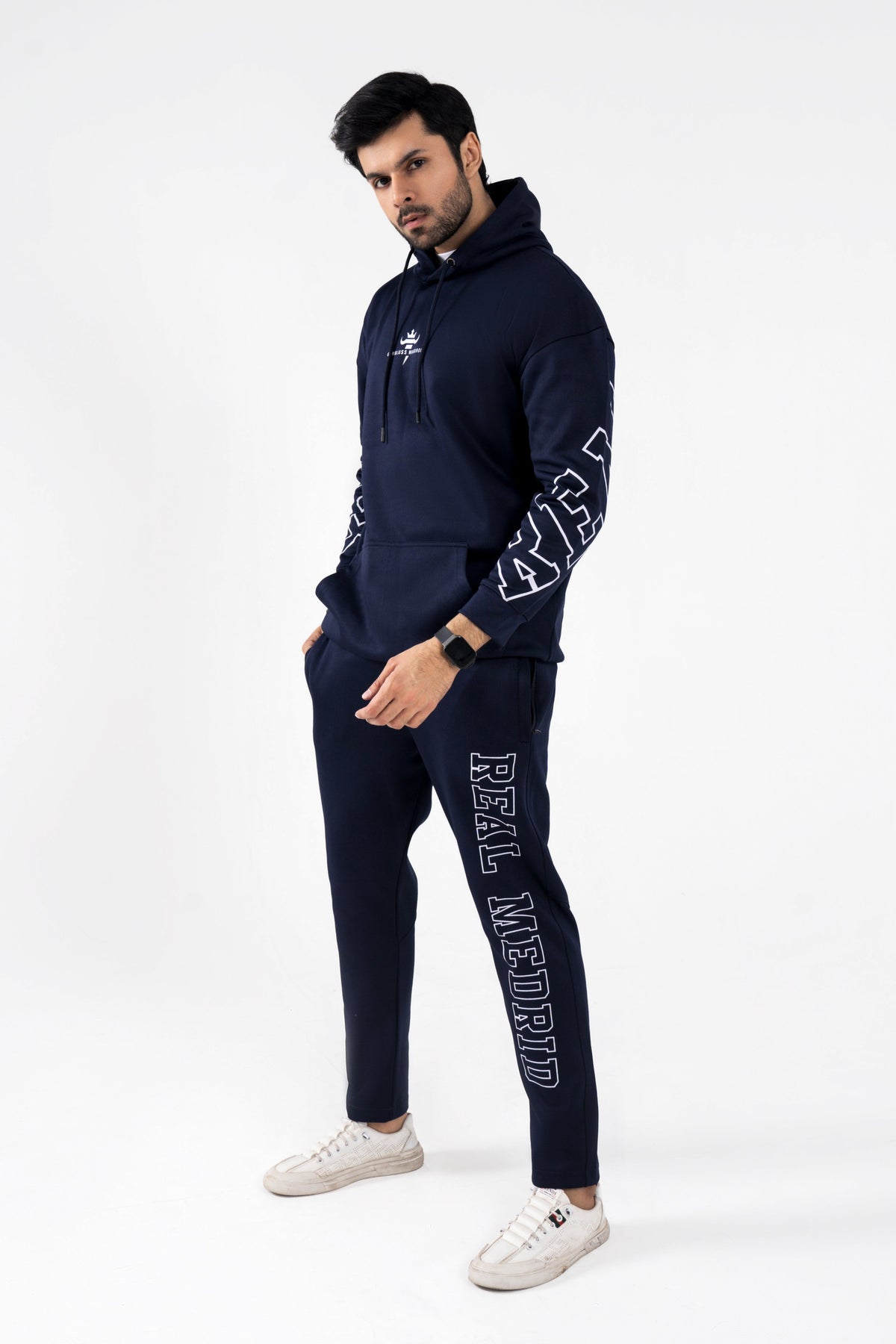 Exclusive Oversized Alfa Winter Tracksuit-Navy