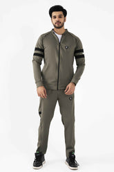 Premium Power Flex 4 Way Scuba Winter Tracksuit- Olive
