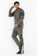 Premium Power Flex 4 Way Scuba Tracksuit- Olive