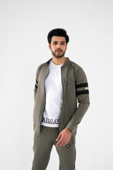 Premium Power Flex 4 Way Scuba Tracksuit- Olive