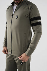 Premium Power Flex 4 Way Scuba Winter Tracksuit- Olive