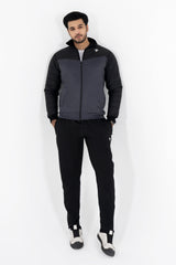 Premium Hybrid Quilted Tracksuit-Black