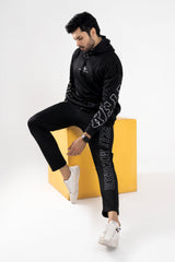 Exclusive Oversized Alfa Winter Tracksuit-Black